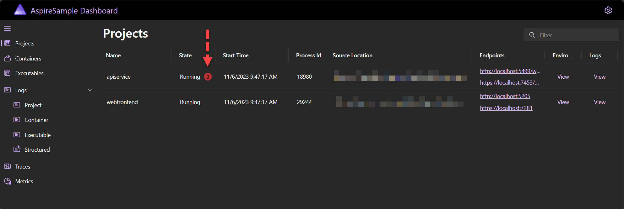 dotnet-Aspire-dashboard-projects-errors.png